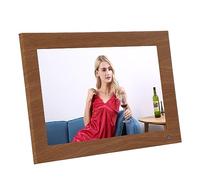 Cadre Photo Vidéo Intelligent, Cadre Photo Numérique APP Mobile Télécommande WiFi avec Support pour Bureau (Prise UE)