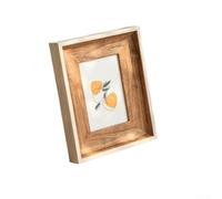 Cadre photo vintage en résine pour table, design classique, adapté pour une utilisation en portrait et paysage, ajoute de la sophistication à n'importe quel espace (couleur hêtre)