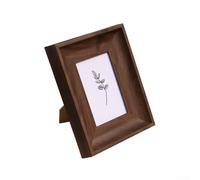 Cadre photo vintage en résine pour table, design classique, adapté pour une utilisation en portrait et paysage, ajoute de la sophistication à n'importe quel espace (couleur café)