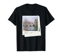 Cadre photo vintage impressionniste Paris Seine Pont T-Shirt