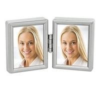 ZEP Cadre photo 8735DL – 2x 3,5x4,5 cm pour 2 photos d'identité – Argent G
