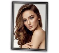 Cadre photo Zep BN114 en métal noir 10x15 cm - design moderne avec finition velours