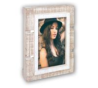 Cadre Photo - Zep - Bois - Gris - 13x18 cm - Dimensions 23x18x6 cm