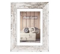 Zep cadre photo V21576 Nelson 6 white wash 13x18 cm en bois vintage blanc