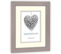 Cadre photo Zep Regent 2 taupe en bois pour photos 7x10 / 10x15 cm avec support et fixation murale