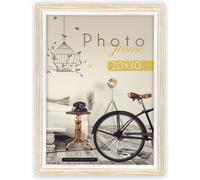 Cadre photo Zep RL57N Corby 13x18 cm en bois rustique avec accents blancs