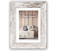 Cadre photo Zep V21236 Nelson 6 white wash en bois 20x30 cm