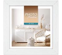 Cadre photo Zep Vivan 3 blanc 13x13 cm aspect bois