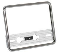 Cadre plaq. immat. fix. rapide 18x14 cm CHROMÉ, IMMATR. SUISSE