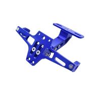 Cadre Plaque D'immatriculation Moto, Angle Réglable Universel, pour Suzuki pour Bandit SV400 SV650 GSR 600 750 M109R pour VStrom Support de Plaque immatriculation Moto(Blue)