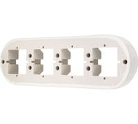 Cadre porcelaine rétro apparent 4x I PR1 blanc