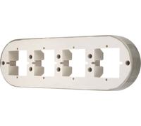 Cadre porcelaine rétro apparent 4x I PR1 gris-beige