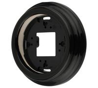 Cadre porcelaine rétro apparent simple I QR1 noir