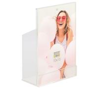 Cadre porte stylos DEKNUDT transparent en résine avec cadre 10x15