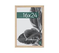 Cadre Poster MCS Studio Gallery 40,6 x 61,0 cm, Aspect Bois Naturel, Bois MDF, Fixation Murale Verticale et Horizontale, Grand Cadre Photo pour Photos, Posters et Œuvres d'art (Lot de 1)