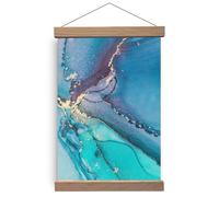 Cadre pour affiche, crochet magnétique en bois de chêne clair, kit de suspension pour toile, œuvres d'art, art, impression, (chêne, A4, 1 pièce)