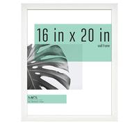Cadre pour affiches MCS Studio Gallery 16x20 en bois blanc, cadre mural vertical et horizontal pour photos, affiches et impressions d'art (1 paquet)