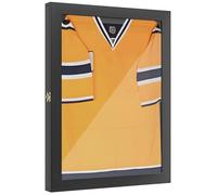 HomCom Cadre T-frame pour maillot – Bois, porte acrylique, doublure feutre, 60 x 7 x 80 cm, noir