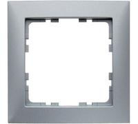 Cadre Pour Mécanisme 1 élément De La Série Berker S1 Ip20 80,5x80,5x9,5mm Couleur Aluminium Mat