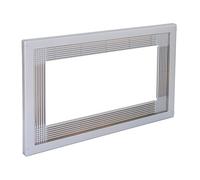 Cadre pour micro-ondes EMUCA, pour montage encastré dans les meubles de cuisine, module 600 mm, 600 x 400 mm, plastique, aluminium peint en argent, 1 unité