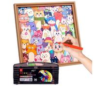Cadre pour Photo De Puzzle | Jouets Éducatifs Mignons et Amusants | Jouets Puzzle Cadre Photo Chat Dessiné Main,pour Garçons Filles Maison Intérieur École Anniversaire Noël Jour des