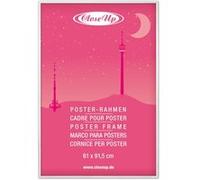 Cadre pour poster en plastique blanc - grand format 61 X 91,5cm tringles de 12mm, vitre en PVC incassable G