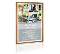 Cadre pour Poster en Plastique Effet Bois Clair - Grand Format 61 x 91.5cm