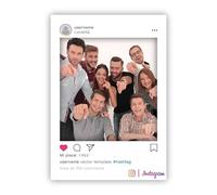 Cadre pour selfie personnalisé | Cadre pour fêtes et événements d'entreprise 70 x 100 cm, thème Social Instagram - Graf 19