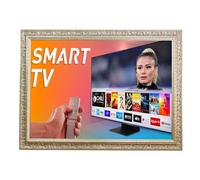 Cadre pour Smart TV mural, argent antique, design classique, largeur tige 9 cm, TVD621 (41 à 50 pouces)