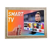 Cadre pour Smart TV mural, argent antique, design classique, largeur tige 9 cm, TVD621 le produit présente des variantes (de 32 à 40 pouces)