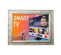 Cadre pour Smart TV mural, argent brillant, design classique, largeur de tige 9 cm, TVD621A (66 à 75 pouces)