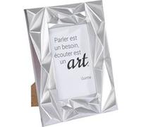 cadre pp "ecouter est un art" 13*18cm galactic argent Gris G