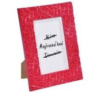 cadre pp "hier aujourd'hui demain" 10*15cm geometrique rouge - Rouge G