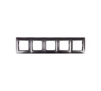 kontakt-simon Simon 54 5902787827687 Cadre 5 Positions Premium Anthracite pour Plaque de plâtre DRK5/48