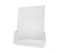 Cadre professionnel en acrylique en forme de U pour afficher des photos, des menus ou des détails d'événement avec design transparent résistant aux rayures et facile à nettoyer (modèle vertical)