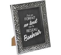 cadre ps "forfait no limit" 13*18cm goutte d'eau argent - en display de 12 Gris G