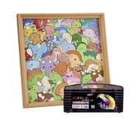 Cadre Puzzle Chat en Bois à Faire soi-même, Puzzle en Bois à colorier, Cadre Photo créatif boiss Forme de Chat Peindre, pièce Lisses et relaxantes avec feutres pour la décoration intérieure