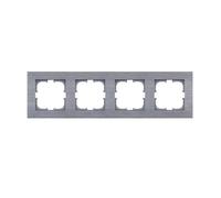 Cadre Quadruple 4x Acier Brossé Exen Comfort