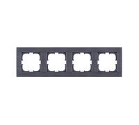 Cadre Quadruple 4x Gris Brossé Exen Comfort