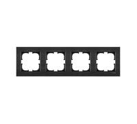 Cadre Quadruple 4x Noir Brossé Exen Comfort