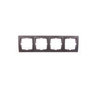 Cadre quadruple Berker B. carré anthracite 5310148996