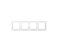 Cadre quadruple Berker B. carré blanc neige 5310148989