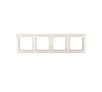 Cadre quadruple Berker B. carré crème 5310148982