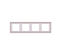 Cadre quadruple Berker K.1 horizontal blanc neige 13837009