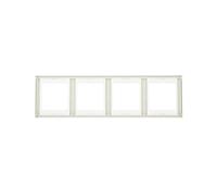 Cadre quadruple Berker K.1 vertical blanc neige 13437009