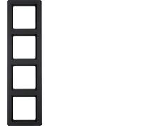 Cadre quadruple Berker Q.1 anthracite, velours 10146086