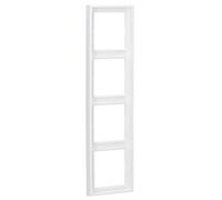 Jung Cadre quadruple LS – Blanc mat – pour installation intérieure – Réf. LS984WWM