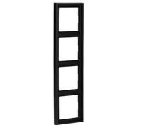 Cadre quadruple LS noir mat (référence : JUNG LS984SWM)
