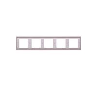 Cadre quintuple Berker K.1 horizontal blanc neige 13937009