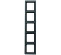 Cadre quintuple Berker Q.1 anthracite velours 10156086